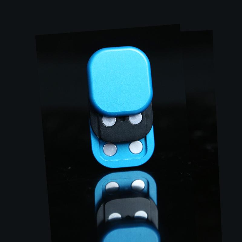 Magnetic Push Card Haptic Coin Mini Fidget Pushing Plate Stress Relief Toy EDC Metal Relieve Anti-Stress Mechanical Slider