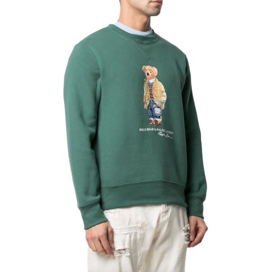 Polo Ralph Lauren Teddy Bear Letter Print Crewneck Sweatshirt Men Sweatshirt 710852455-009
