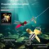 Rattlesnake Fly Lure Night Glow Ice Silk Shrimp Set5PCSNymph Micro Bait Horse Mouth Bionic Fishing Lure for Bass and Perch