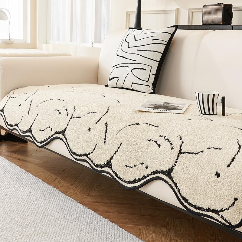 

Special-Shaped Plush Cloud Sofa Cushion Autumn and Winter New High-Grade Sofa Cushion Cover Cloth Non-Slip Wear-Resistant Sofa Cover Cloth 90*90cm