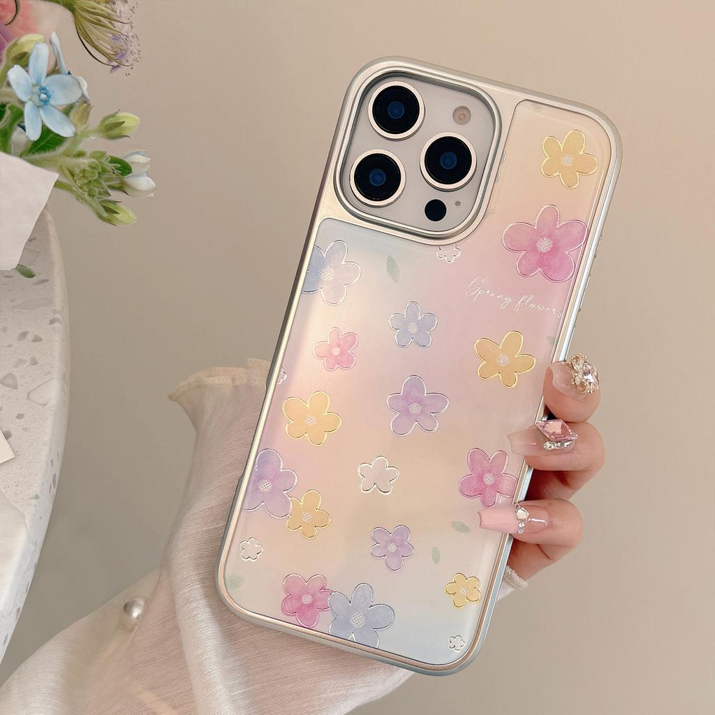 Gilt Glue 17 for Apple 16pro Max Mobile Phone Case for IPhone15 Blooming Flower 14 for Huawei Mate70
