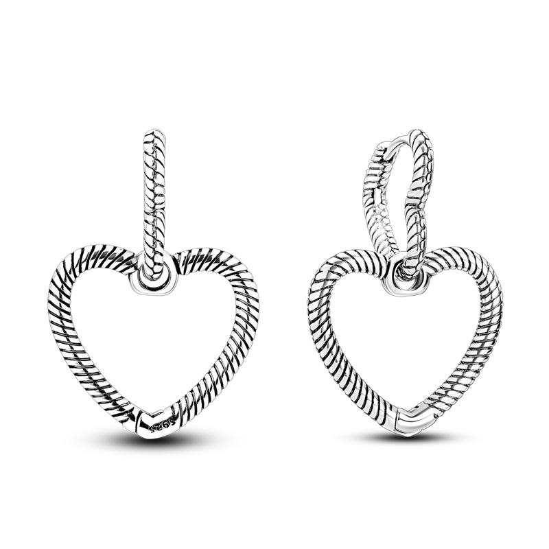 925 Silver Exquisite Simple Love Heart Series Drop Earring For Woman Fashion Party Gift Elegant Jewelry Accessories
