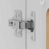 Wall Mounted Kitchen Cabinet with Glass Door Artisan Oak Wood Composite