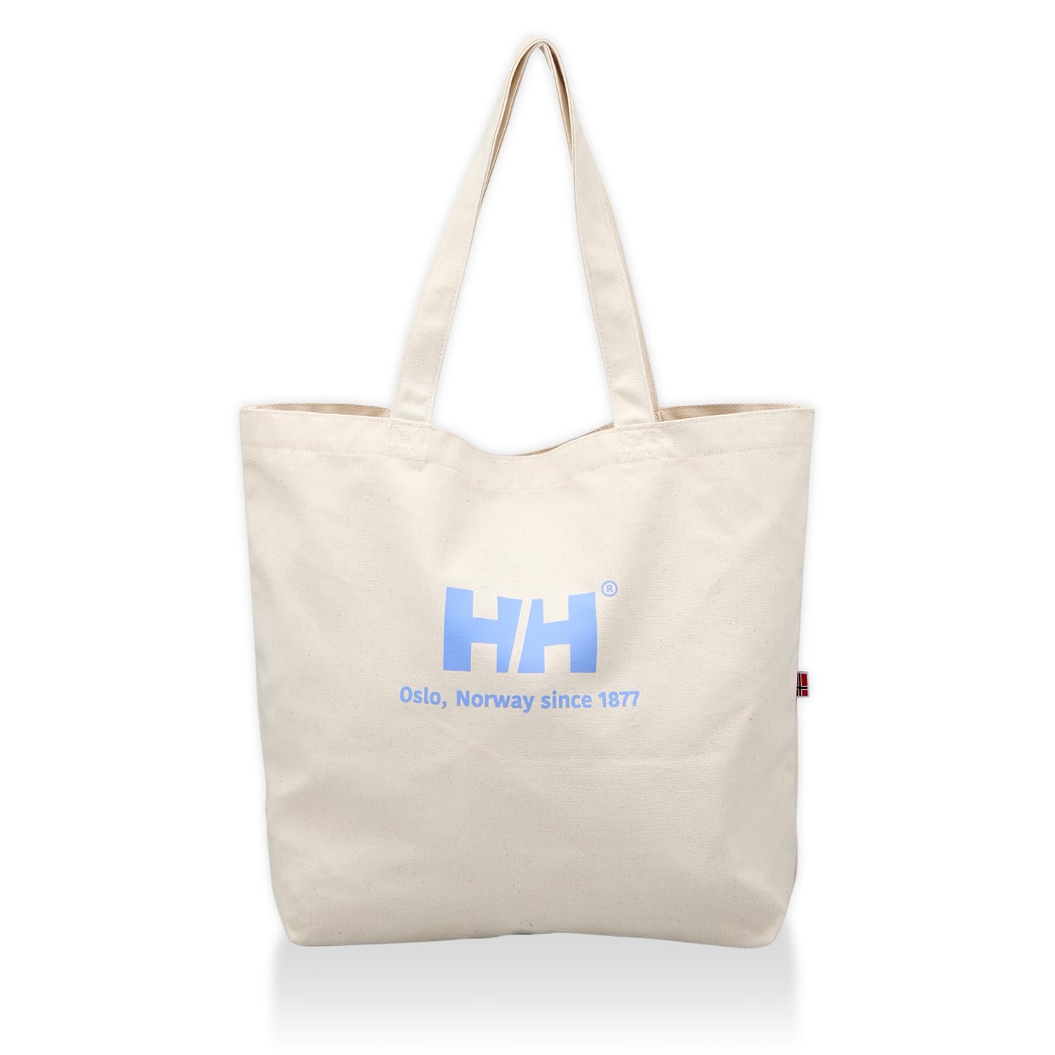 

Helly Hansen Organic Cotton Logo Tote Vertical Shoulder Pale Blue Bag, Large, Tote, Bag, Unisex, HY92320,