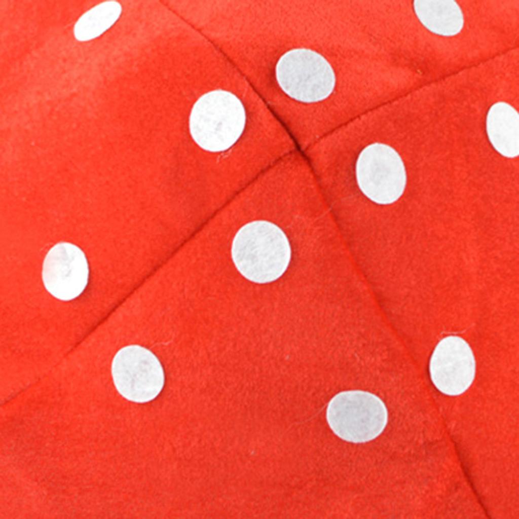 Red Mushroom Hat Funny Creative Costume Cartoon for Cosplay Halloween Festival Decoration