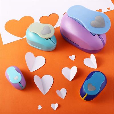 8/15/25/38/50mm Zufällige Farbe Herz Stanzer DIY Prägestanzen Scrapbooking Maschine Papierschneiden Locher Abrunder Schneider
