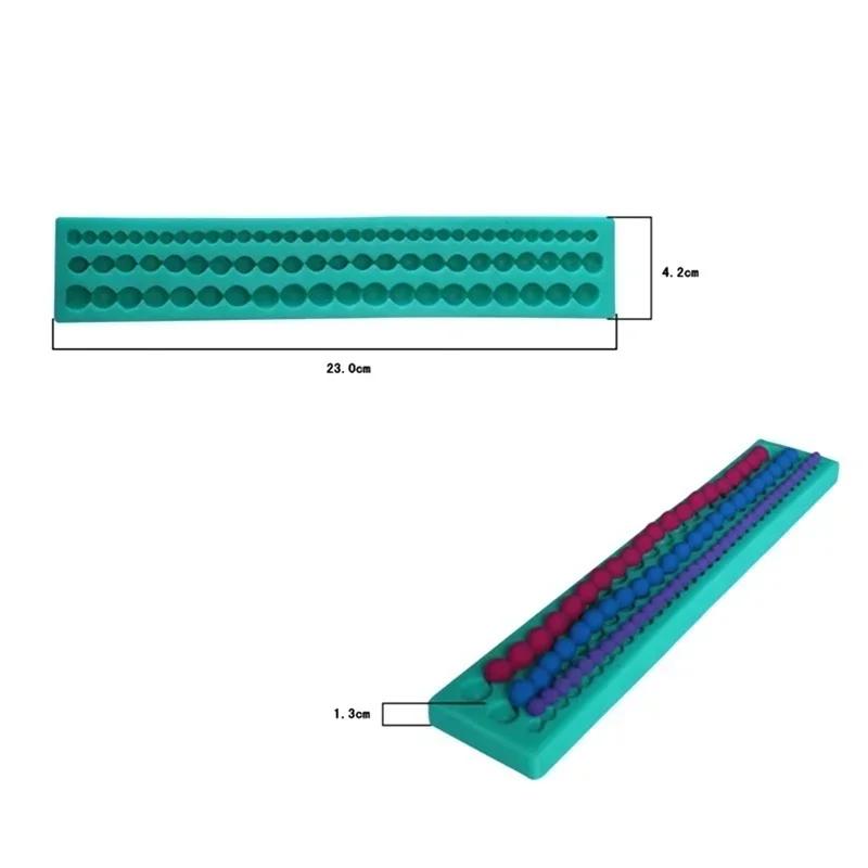 Cake Decoration Molds Pearls Strip Chocolate Mold Fondant Silicone Mold Baking Tools Kitchen Accessories Supplies Creative Decor