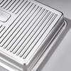 Stainless Steel Food Storage Tray with Plastic Lid Dumplings Box Prep Meal Tray  Refrigerator