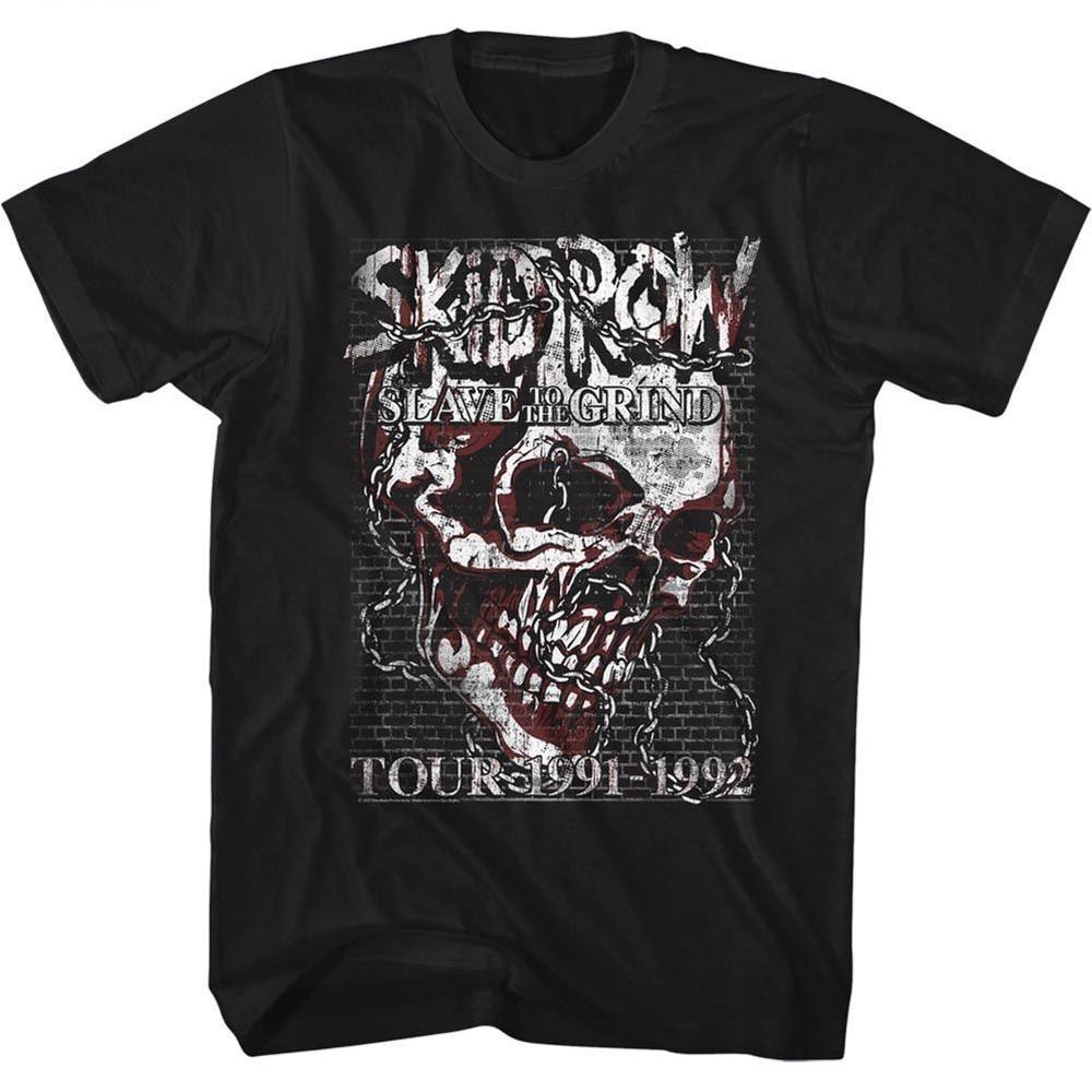 Skid Row Skull Chain Music T-shirt Tops Tees Men's Women's Unisex