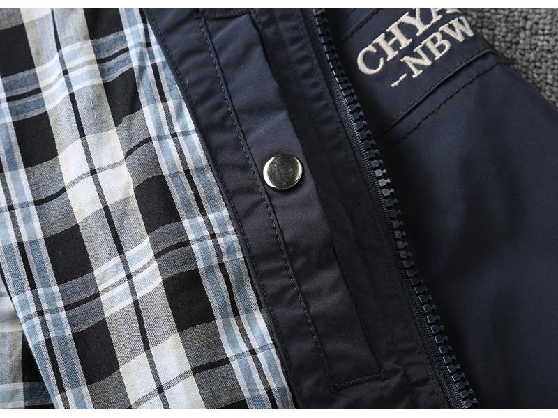 Herren Herbst/Winter Schlanke Passform Windjacke: Business Casual, Vielseitig, Doppellagige Reversjacke.