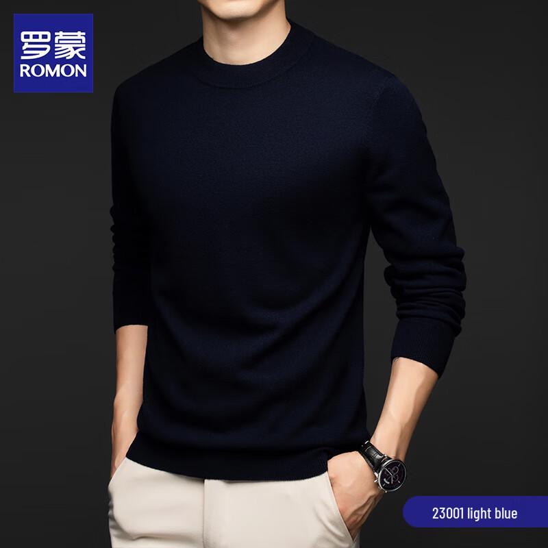 

ROMON Men s 100% Pure Wool Round Neck Sweater 3XL