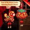 1 Stück 2026 Neujahrsdekoration Pferdejahr Türquaste Anhänger Chinesisches Frühlingsfest Hängedekoration Tet Hängeornament