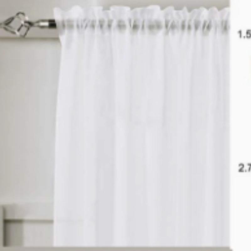 1 pz Tende in Tulle Vintage Passanti Superiori Decorazione Soggiorno Tende con Ricamo Cartone Animato Tende Parasole Camera da Letto Balcone