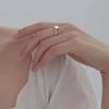 Y2K Exquisite Shell Lovely Ocean Ring Women's Shining Zircon Hollow Open Ring Birthday Party Jewelry Accessories Girls Gift