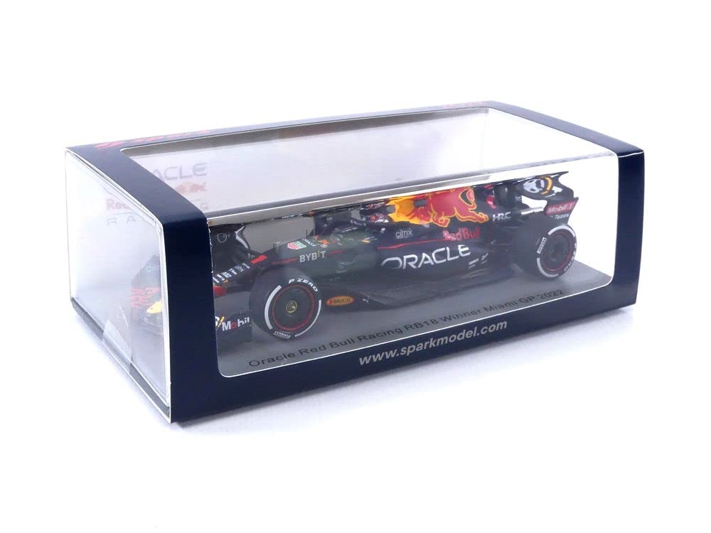 Spark Oracle Red Bull Racing RB18 2022 F1 Miami GP Winner Verstappen 1/43 #1 M.