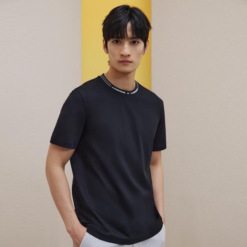 J. Lindeberg Men's Solid Cotton T-Shirt
