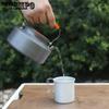 WTEMPO Veselă de gătit pentru exterior Veselă de picnic Set ceainic Echipament de camping Aragaz cu casetă Veselă portabilă