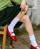 Spur Odd Round Toe Strapped Flats 1.5Cm -Va9041 (3Color)
