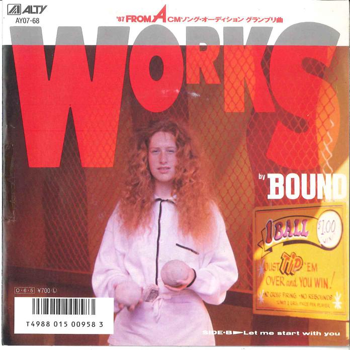

7inch Record BOUND - Works / Let Me Start With You AY0768 ALTY 1987 Japan Pop Used
