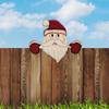 Christmas Decoration Fence Peeping Art Decoration Garden Decoration Courtyard Wall Sign