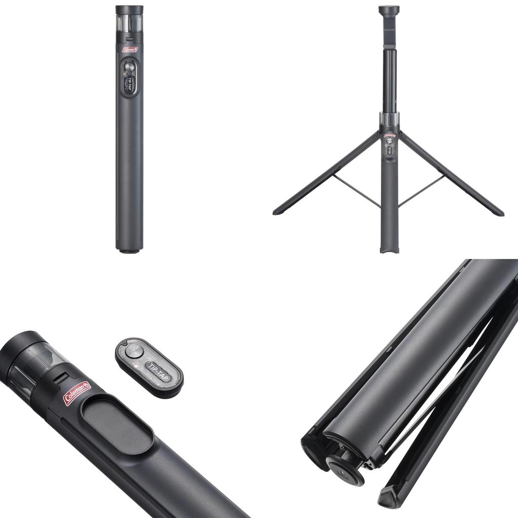 Velbon Smartphone Coleman Selfie-Stativ mit Bein-Fernbedienung 4907990502308 Stativ/Selfie-Stick, TIP-TAP Ein-Tipp-Ausklappung, Typ, ca.. 168cm,