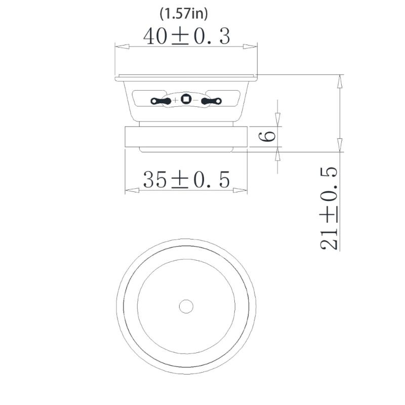 40mm 1.5inch Full Ranged Speaker With 4Ohm 3W Power Enhances Auditory Clarity And Metal Durability