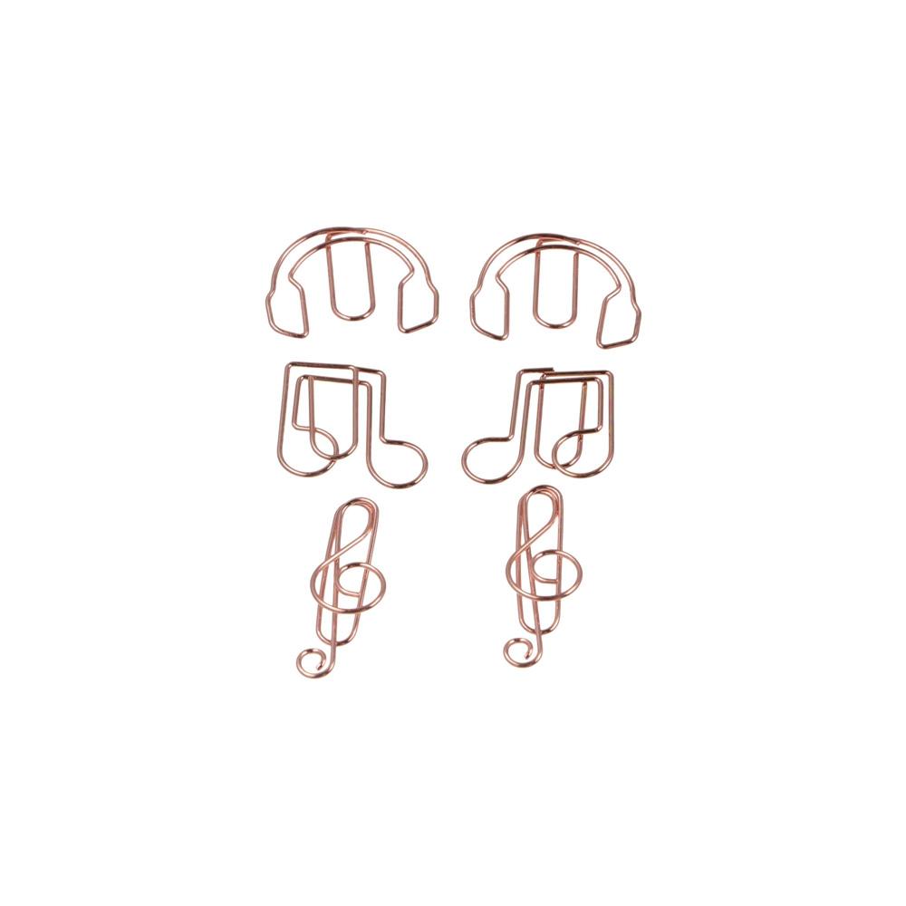 10pcs Metal Memo Music Note Paper Clips Index Bookmark Creative Bookmark Clip Office