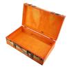 Vintage Suitcase Leather Wood Antique Storage Chest Versatile Vintage Luggage Trunk for Home Decoration Photography Props