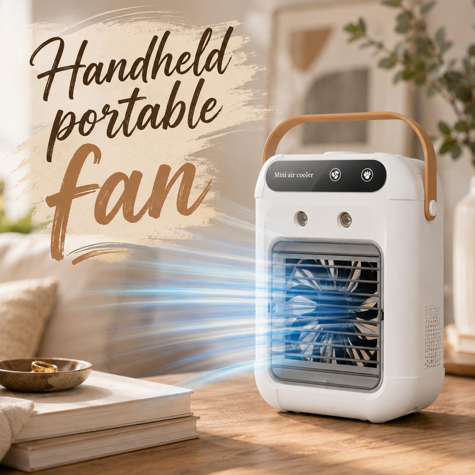 Cooler Fan with Humidifier Portable Personal Fan for Home Outdoor One Size