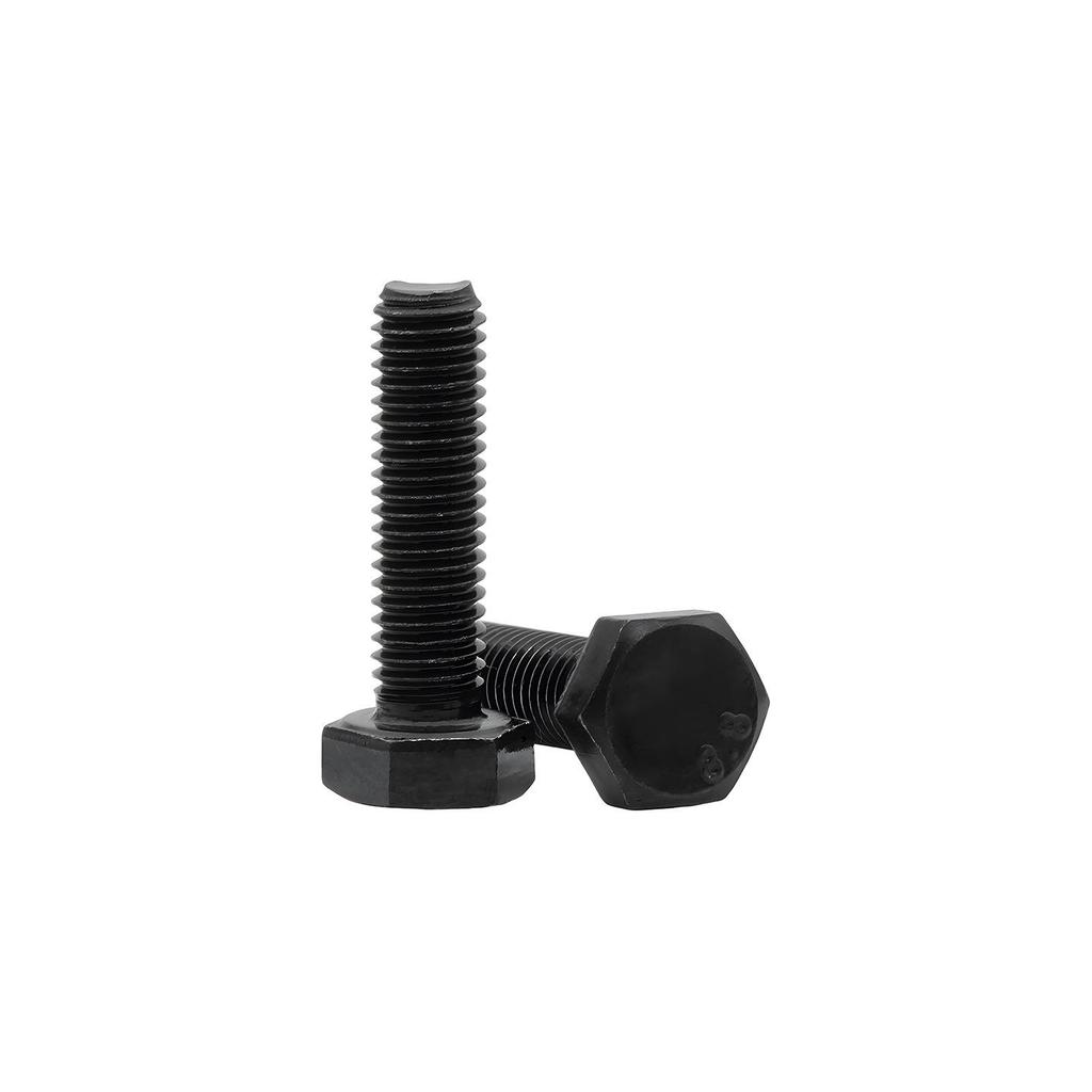 High-Strength Black Hex Head Bolts Grades 8.8 | Sizes M3-M14