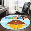 1pc Hey Duggee4 Print Round Carpet Chair Round Carpet Suitable for Bedroom Living Room Home Decorative Carpet