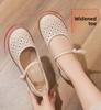 Summer Leather Sandals: Breathable, Non-Slip Soft Sole for Middle-Aged and Elderly Women