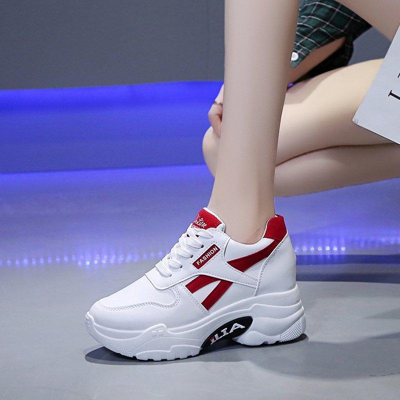 New Spring and Autumn Mesh Breathable Dad Shoes Casual Sports Shoes Platform Summer
