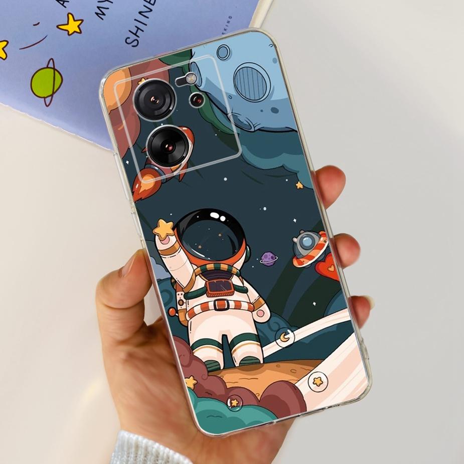 For Xiaomi 13T Pro Case Luxury Painted Back Cover Clear Silicone Phone Case For Xiaomi Mi 13T Pro 13TPro Soft Fundas 6.67'' Bags