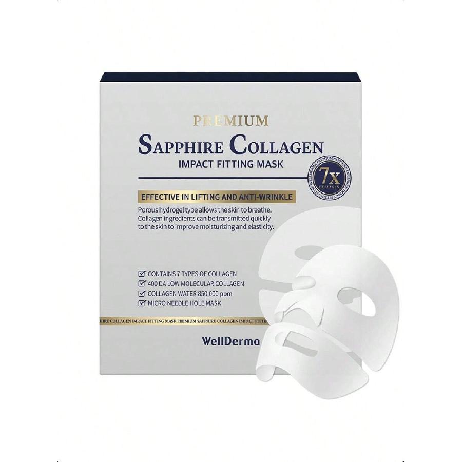 WellDerma Sapphire Premium Collagen Impact Fitting Mask 16ea