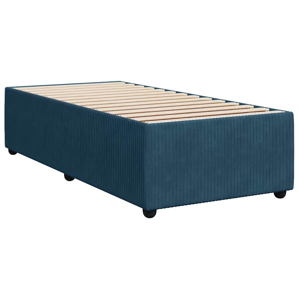 Bed Frame Blue 100 x 200 cm Velvet
