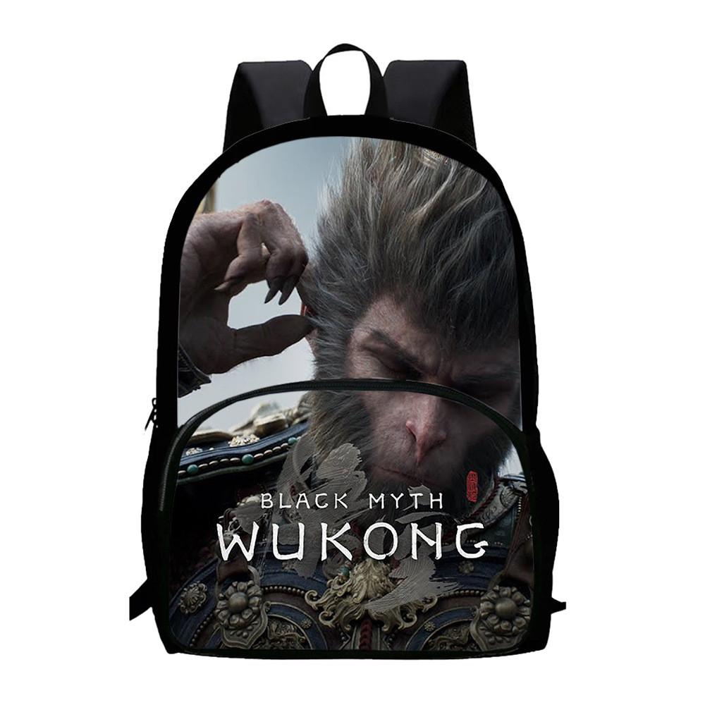 Стильный школьный рюкзак Black Myth Wu Kong 15 дюймов из ткани Оксфорд для студентов Style A