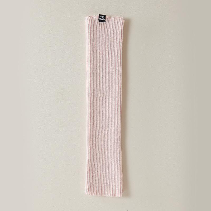 

Белые вязаные носки для женщин на осень и весну, гетры до икр, носки с напуском для горячих девушек, длинные носки с напуском для весны и лета 1 pair светло-розовый