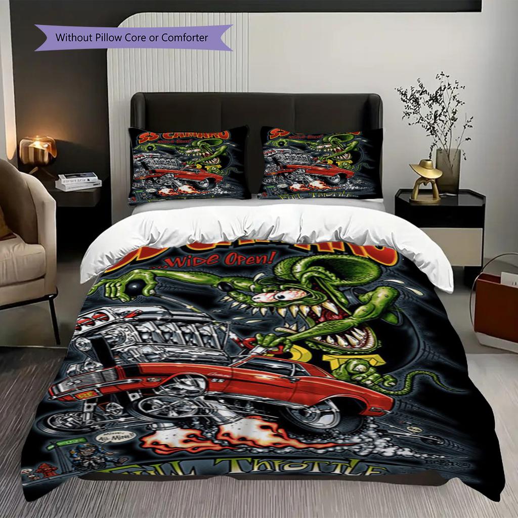 Rat Power Wild Ride Bedding 1 Duvet Cover 2 Pillowcase Without Core Christmas Birthday Gift Soft And Comfortable Bedding Set