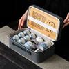 Outdoor Travel Tea Set Portable Ru Kiln Wanhua Ceramic Tea Set Ru Porcelain Kung Fu Teacup Event Gift