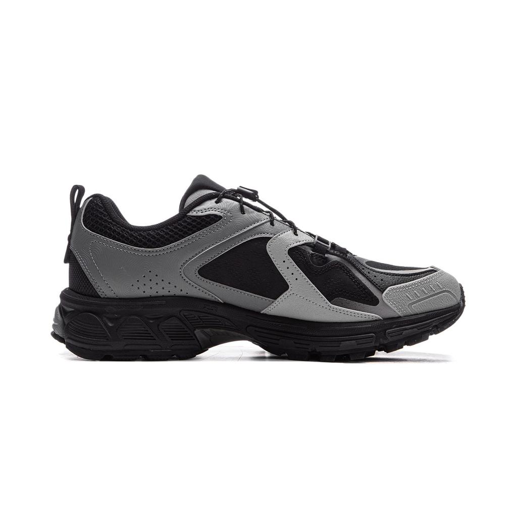 Li Ning Fuyao 2.0 Trail V2 Slip Resistant Abrasion Resistant Low Top Running Shoes Men's Black Gray ARXU023-2