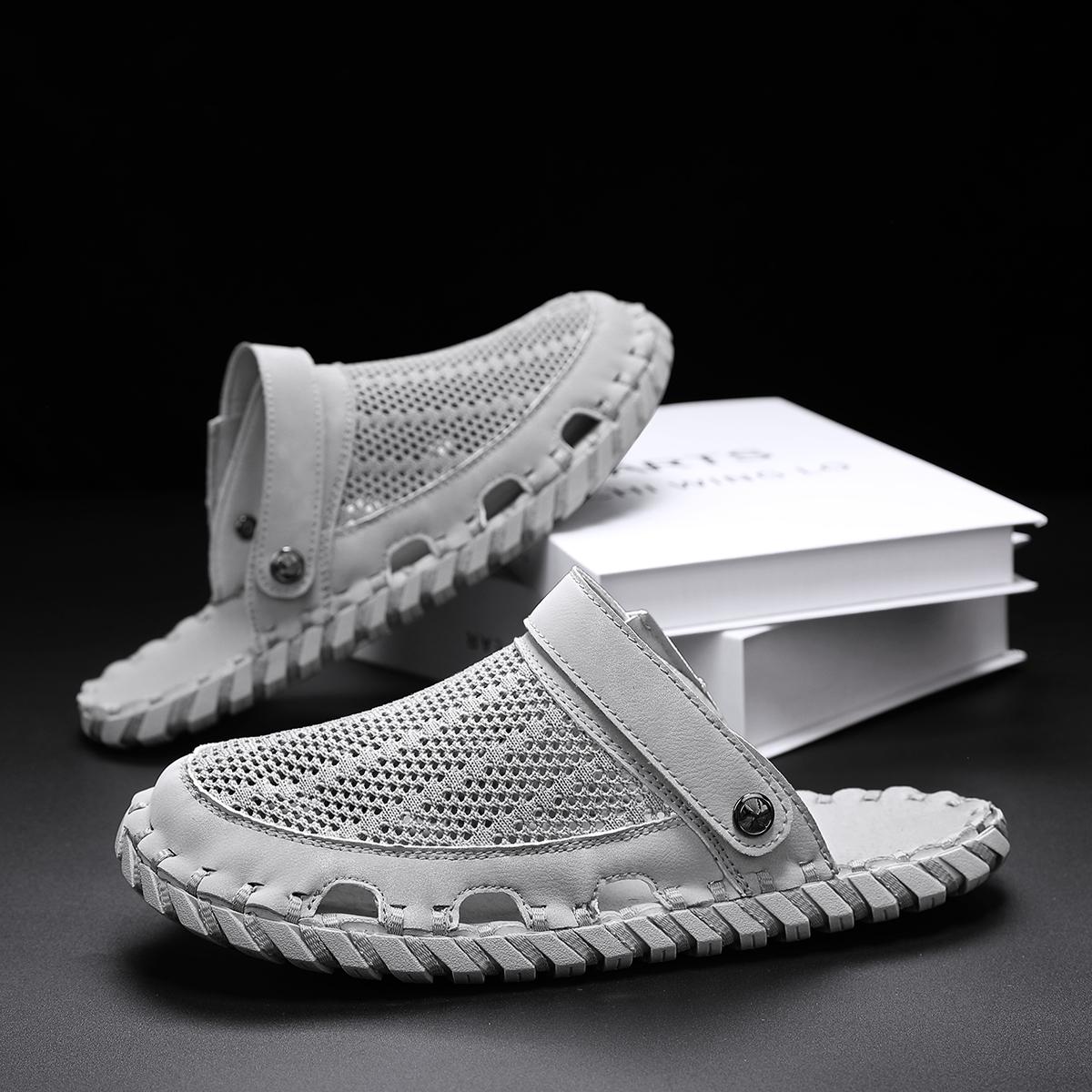 

Мужские сандалии летняя мужская обувь дышащая пляжная обувь для мужчин новые уличные тапочки мужские 39