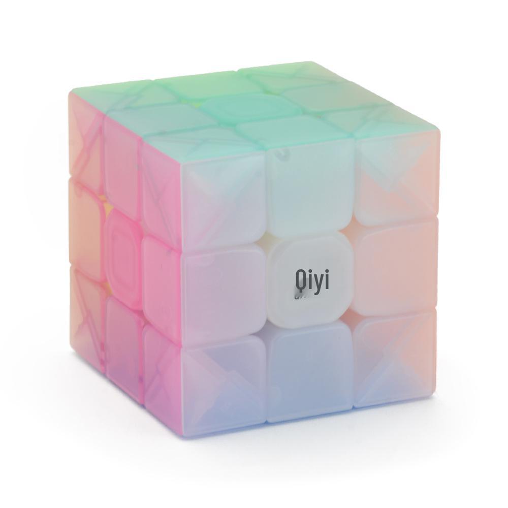 Qiyi Warrior Jelly 3x3 Cube - Transparent Candy Color Educational Toy for Kids