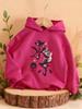 Autumn/Winter Cherry Blossom Ink Painting Print Hoodie for Children and Teenagers, Sporty and Stylish Sweatshirt