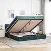 VidaXL Ottoman Bed Frame with Dark Green Mattress 180x200 Cm Velvet, Bed Frame, Upholstered Bed Frame, Bed Frame 3311936