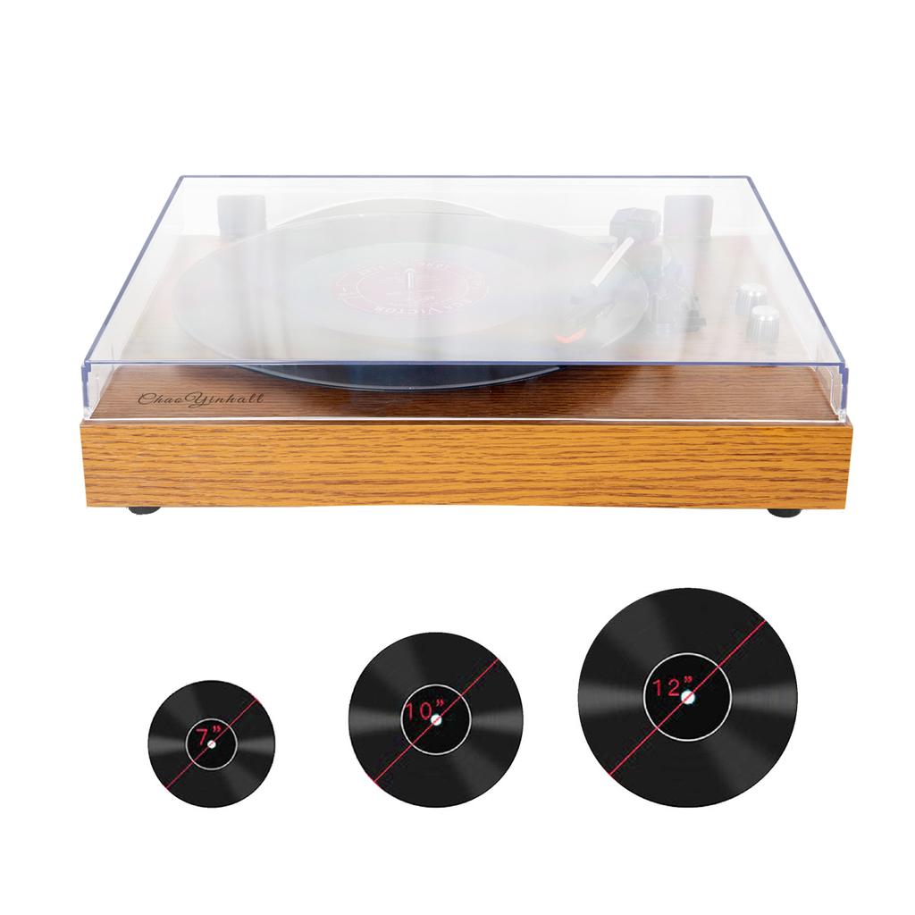 Retro Record Player with BT Function 33/45/78RPM 3-Speed Line-in Antique Gramophone Turntable Disc
