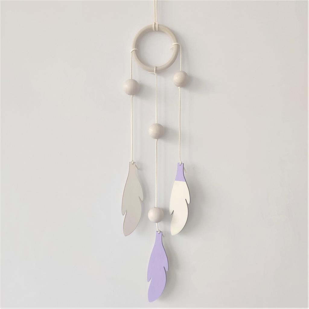 DIY Wood Feather Ornament Pendant Bunting Party Decoration for All Gatherings Lovely Addition to Dorm Photo Props