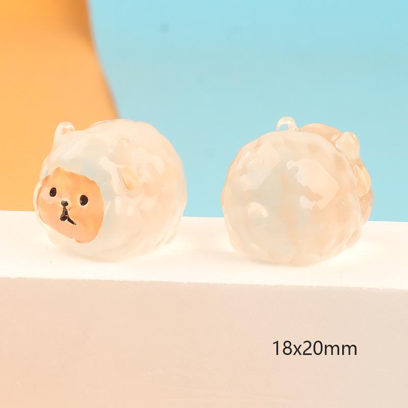 Micro Landscape Glow In the Dark Small Three-dimensional Cute Twelve Zodiac Animals, Decorative Accessories, Car Desktop , Toys