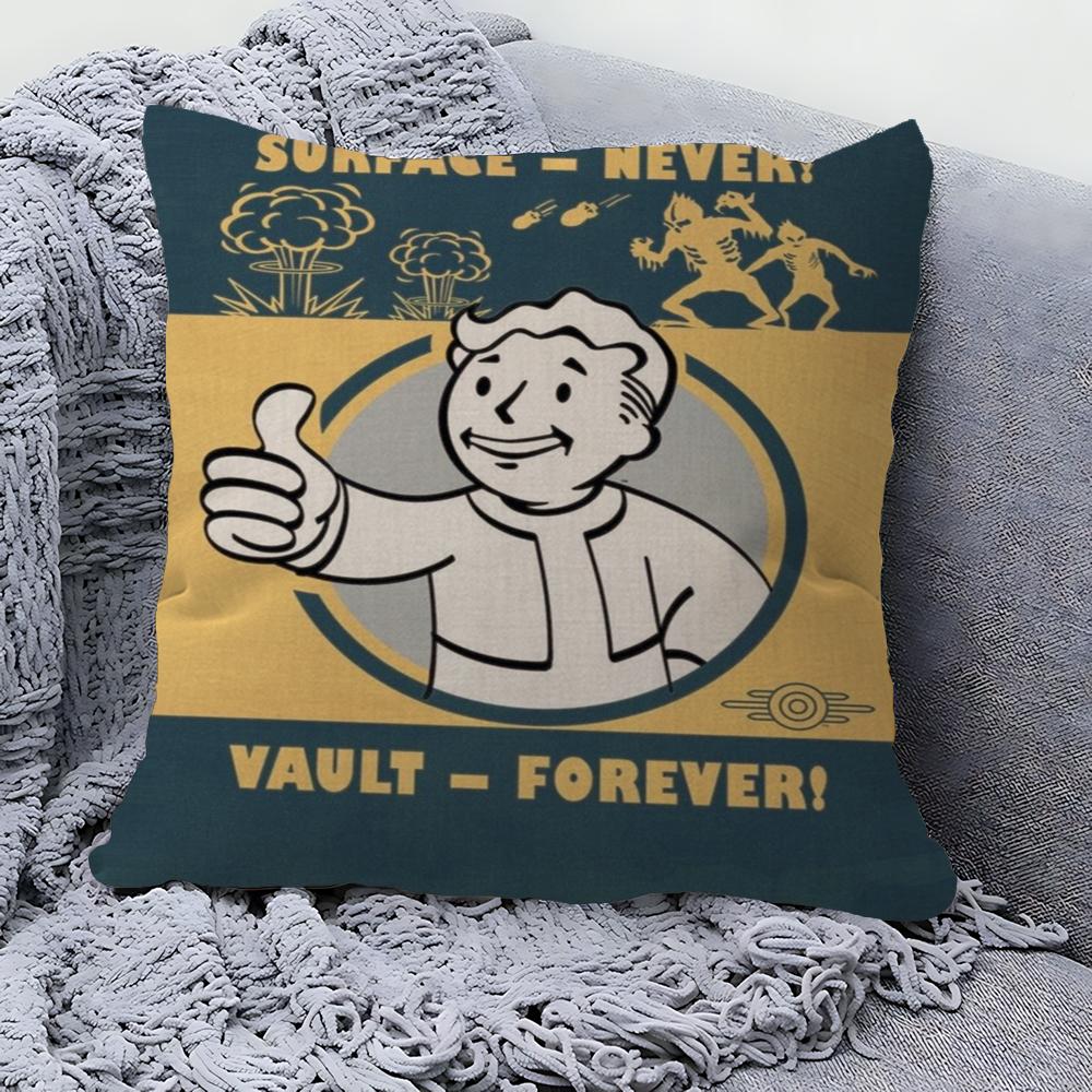 Fallout 3 4 Game Office Cushion Pillowcase Car Cushion Cover45X45CM Lumbar Pillowcase Sofa Pillowcover