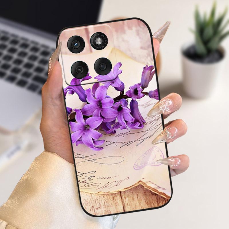 For Motorola Edge 70 5G Case Soft Silicone TPU Fashion Animal Flower Phone Cover For Motorola Moto X70 Air 5G Protective Shell